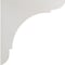 Ekena Millwork 1 3/4"W x 8"D x 8"H Medium Olympic Wood Vintage Decor Bracket, Chalk Dust White BKTWD01X08X08OLWH - alternate 3
